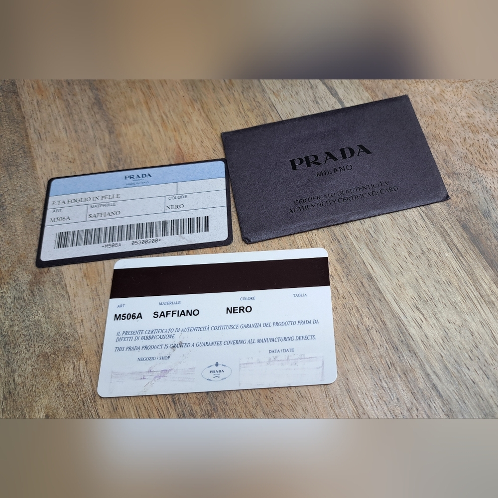 Prada Black Saffiano Leather Zip-Around Wallet - Picture 3 of 16